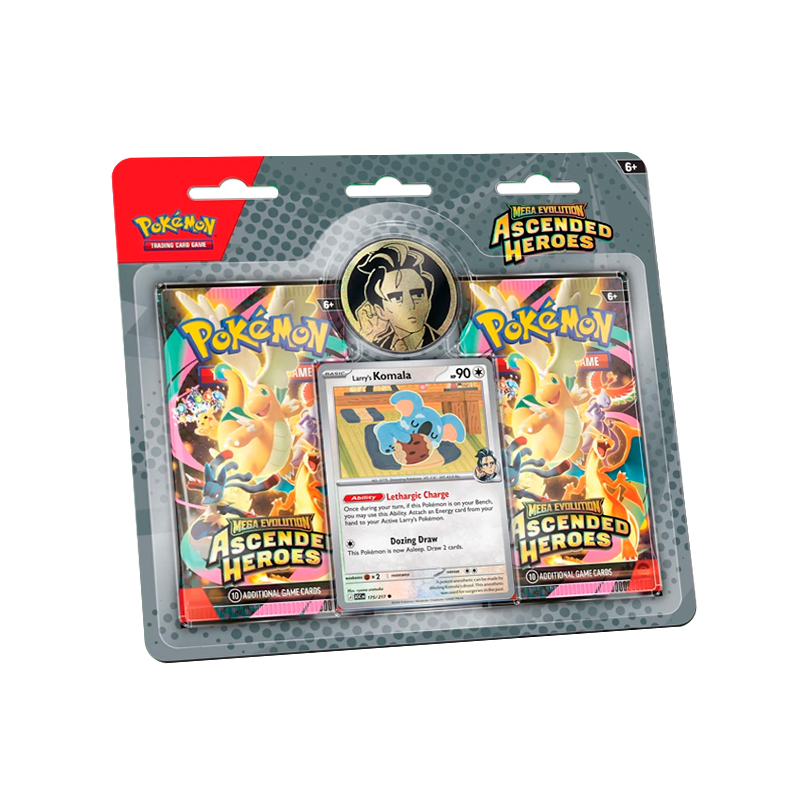 Pokémon TCG Ascended Heroes Blister Erika Larry - Imagen 3