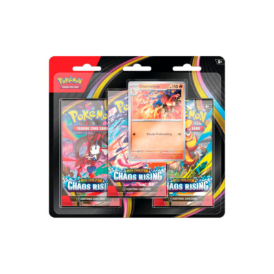 Pokémon TCG Chaos Rising 3-Pack Blister Inglés