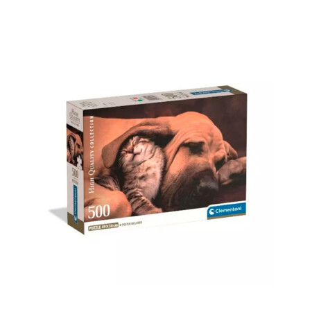 Puzzle 500 piezas Perro y Gato