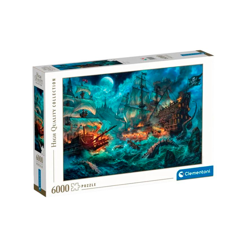 Puzzle Clementoni Batalla Pirata 6000 Piezas