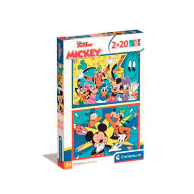 Disney Junior Mickey Puzzle Clementoni Super Color 2x20