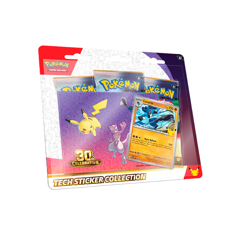 Pokémon TCG 30th Celebration Tech Sticker Collection Lucario