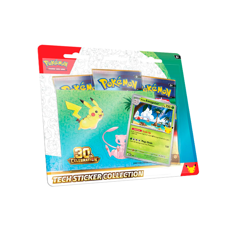 Pokémon TCG 30th Celebration Tech Sticker Collection Alolan Exeggutor