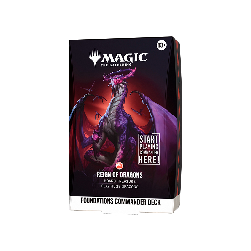 MTG Foundations Commander Deck Reign of Dragons