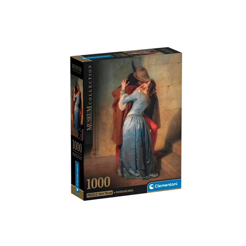 Puzzle 1000 piezas Hayez the Kiss compacto